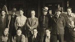 Founder E.C. Papé (center, rear row) in historic photo from Papé Group 